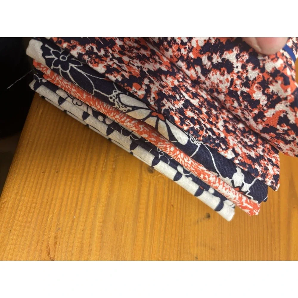 JOANN Fabric  Bundle Blue/Orange 5 pc - 18